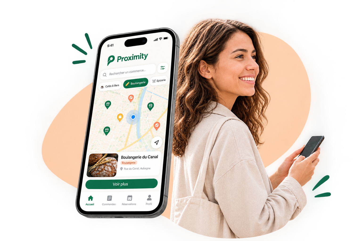 Découvrez les commerces autour de vous avec Proximity
