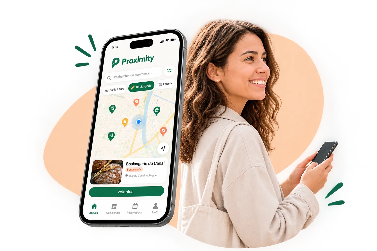 Découvrez les commerces autour de vous avec Proximity