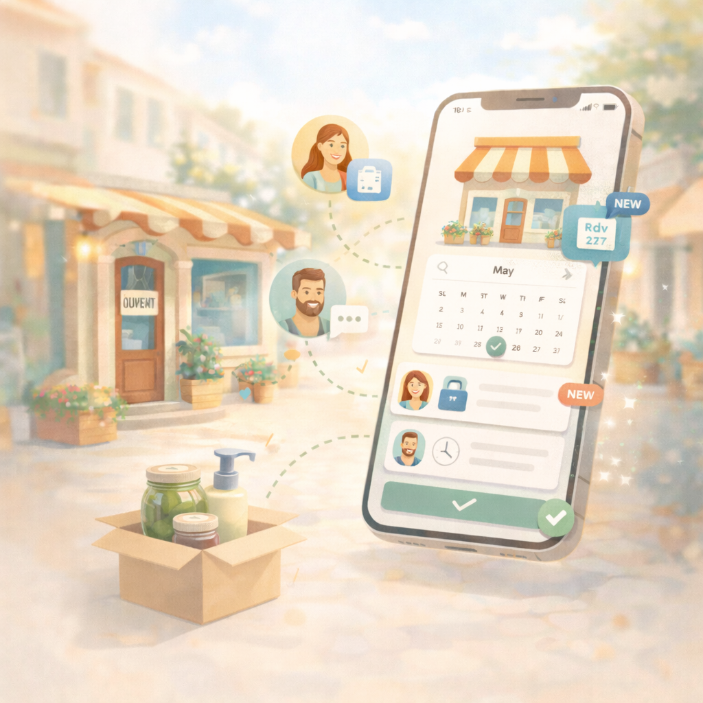 Illustration gestion des commandes et rendez-vous